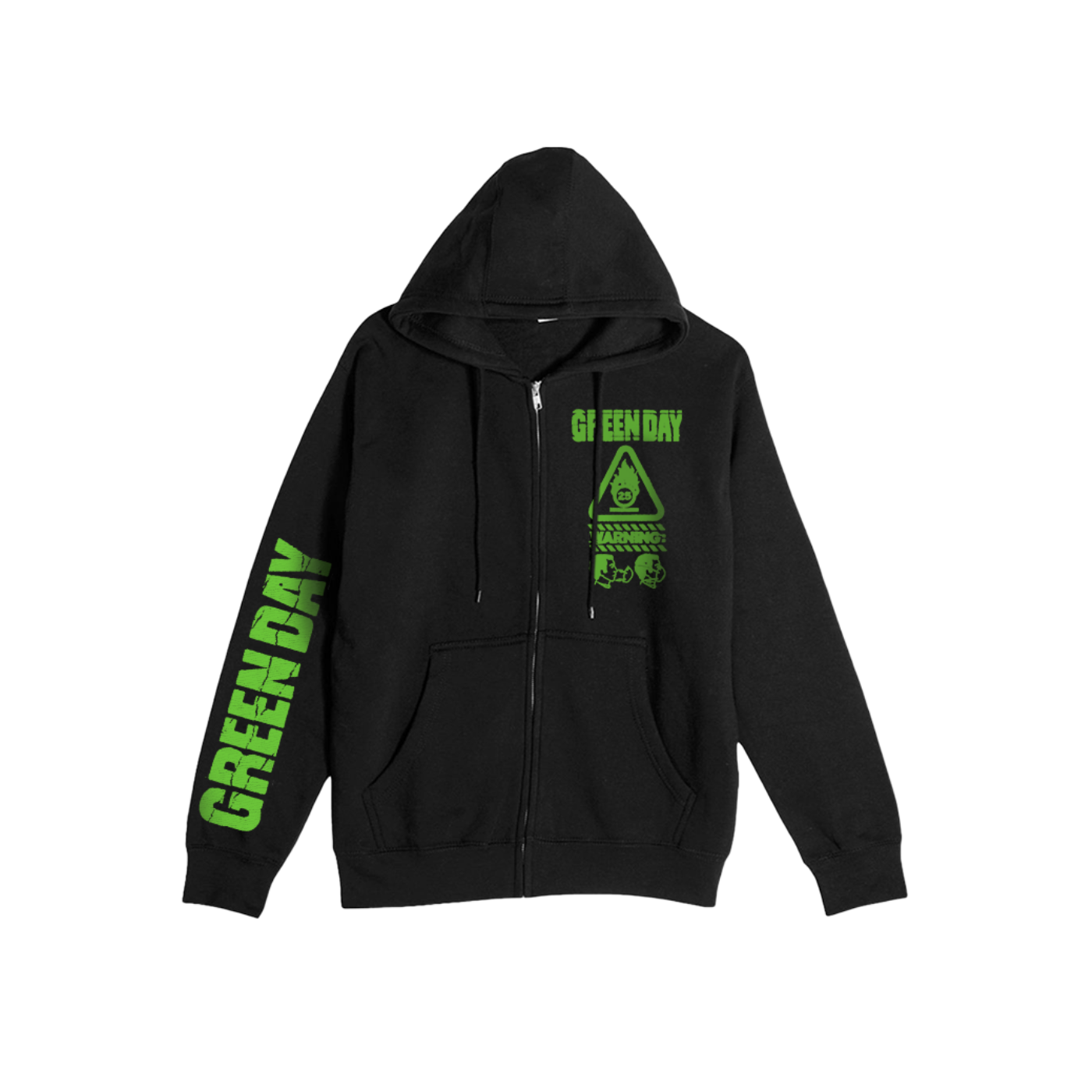 Warning Photo Zip Hoodie